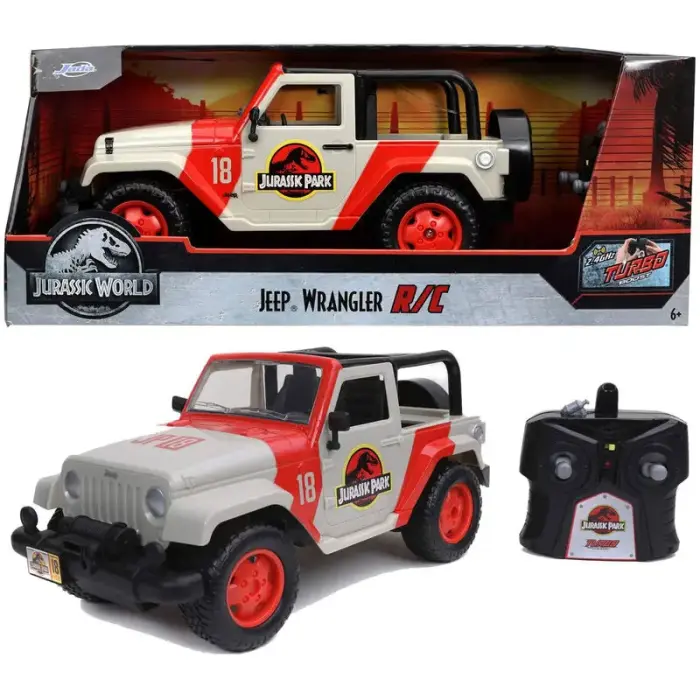 Jurassic Park Jeep Wrangler radijo būdu valdomas automobilis
