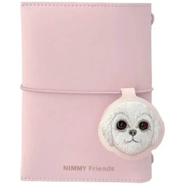 Notebook and Pen Set 2-in-1 Nimmy New Big-Eye Cute Pets 2.0 Dog Pink
