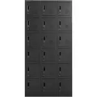 Szafa skrytkowa depozytowa metalowa socjalna zamykana na klucz - 18 skrytek Foto 6