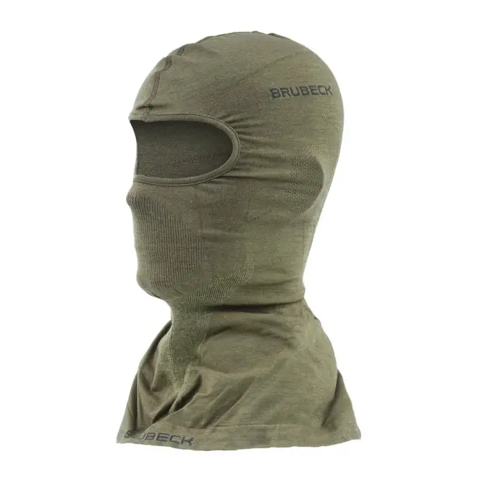 Brubeck termoaktīvā balaklava Ranger Merino vilna – haki