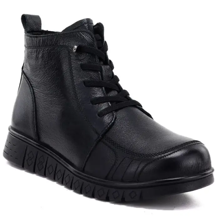 Naiste comfortable leather ankle saapad, black, Cambell RI15302 - Buty: 39