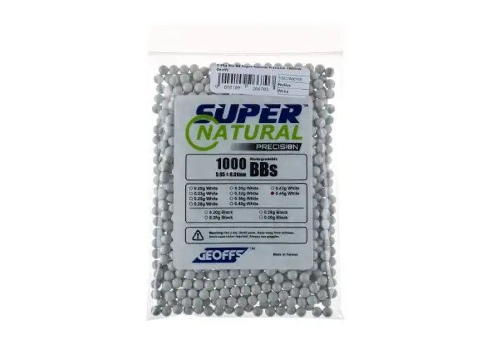 Шарики 0.45g Bio BB Super Natural Precision 1000 шт. – белые