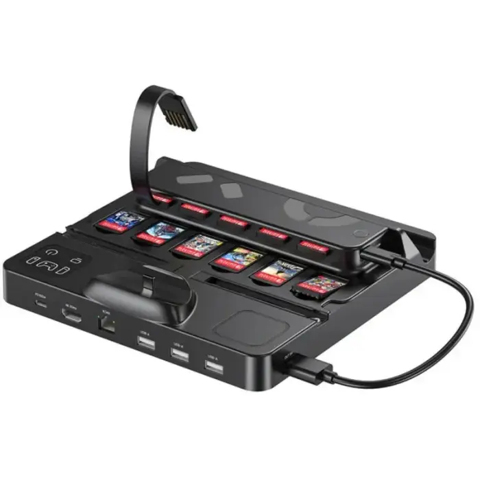 Unitek Switch Charging Station with Switch and Gaming Card Reader