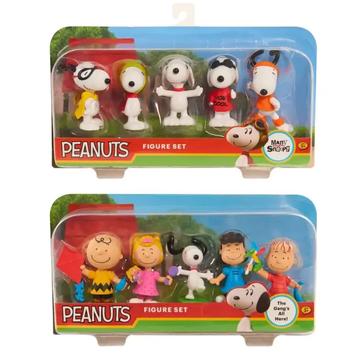 Peanuts Snoopy assorteeritud blistripakend 5 figuuriga