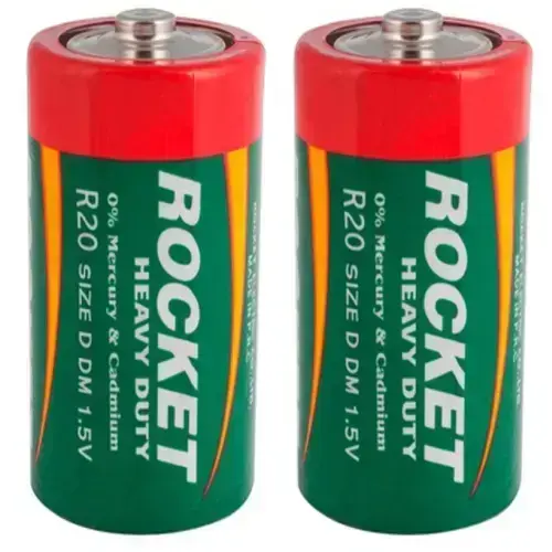 Rocket R20-2AA (D) baterijos, 2 vnt. pakuotėje