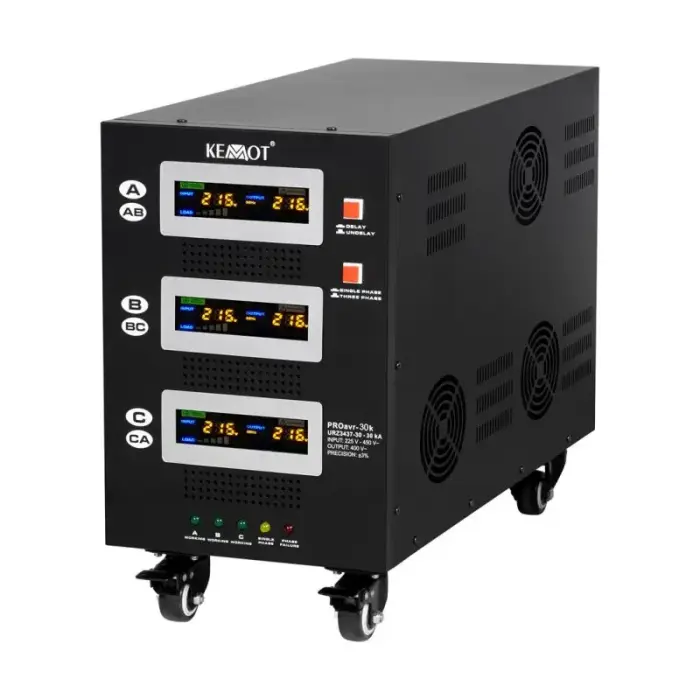 Automatic three-phase voltage stabilizer KEMOT PROavr-30k