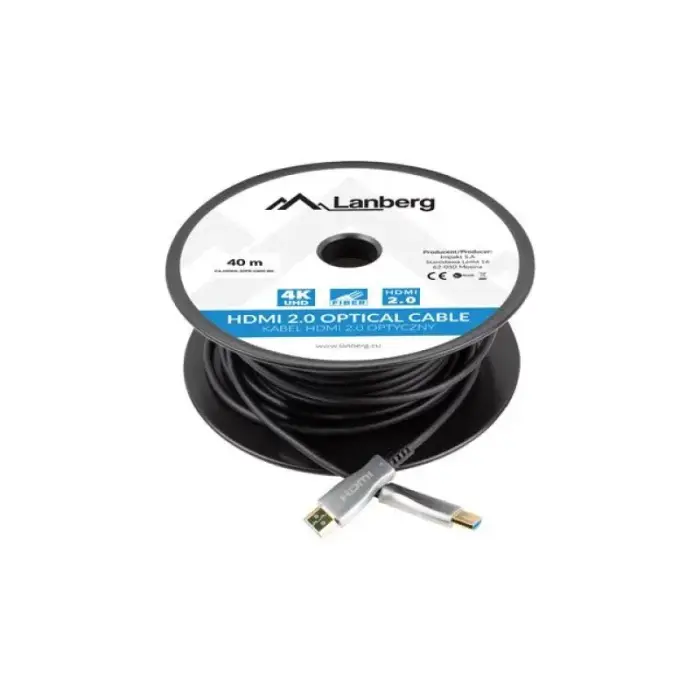 LANBERG HDMI кабель M/M V2.0 30м оптический AOC CA-HDMI-20FB-0300-BK