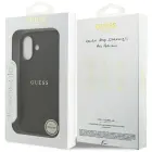 Guess Grained Ring MagSafe vāks iPhone 17 - Melns — Foto 8