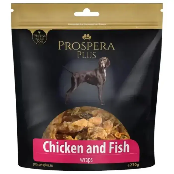 Suņu kārumi – Prospera Plus zivis vistas gaļā, 230 g