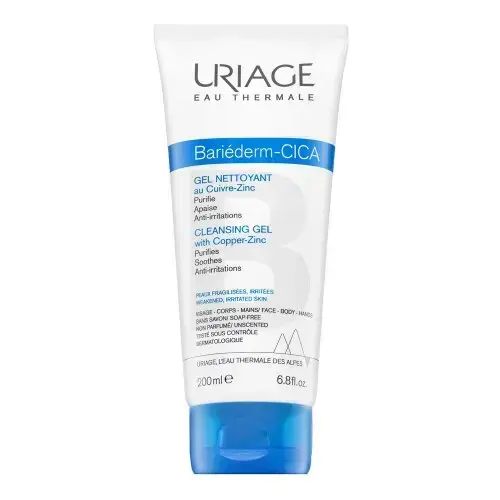 Uriage Bariederm Cleansing Gel Repairing Cica-cream With Cu-Zn 200 ml