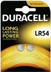 Duracell LR54 Alkaline Batteries, 2 pack