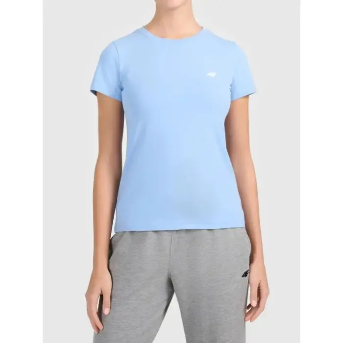 Women’s Slim-Fit Cotton T-Shirt 4F 4FWAW26TTSHF3500-32S - Size: S