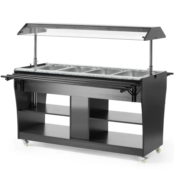 Arktic Sildāmais bufetes bemars ar nojumes apgaismojumu, 4x GN 1/1 traukiem, 30-90°C, 2000W