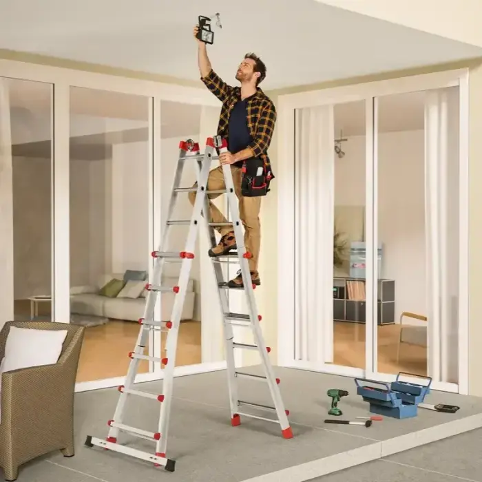 Multi-purpose ladder M80 / aluminium / 4x5 steps Photo