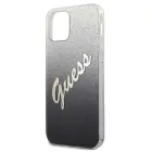 Guess Glitter Gradient Script Hardcase for iPhone 12 mini, Black — Photo 6