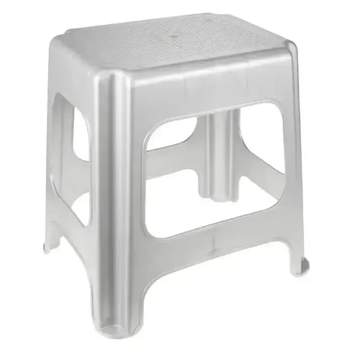 Stool "Maxi" 41x33.5x42.5 cm Light Silver