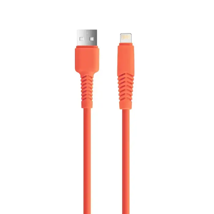 Setty KSA-L-1.5210 USB-A на Lightning кабель для передачи данных и зарядки – 1.5м, Оранжевый