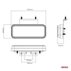 Marker outline LED light AMiO OM-02-W rectangular, white — Foto 6