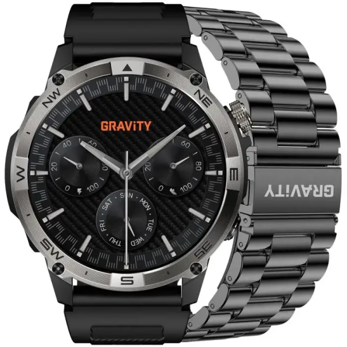 Nutikell Gravity Black Strap + Bracelet GT46-1