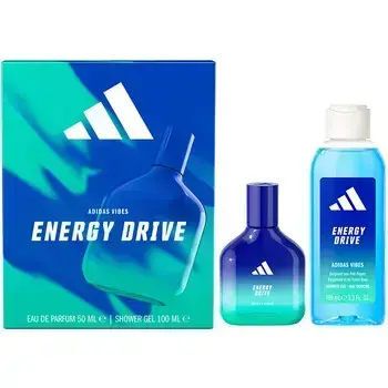 Adidas Vibes Energy Drive dāvanu komplekts: EDP 50 ml un dušas želeja 100 ml