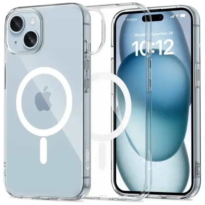 TECH-PROTECT FlexAir MagSafe iPhone 15 Clear Case