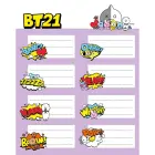 BT21 Līmējamās etiķetes — Foto 1
