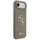 Guess Silicone Big 4G Script ümbris iPhone, pruun — Foto 4