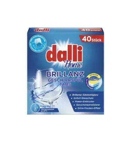 Dalli Trauku mazgājamās mašīnas tabletes Brillanz 2.0, XXL, All in 1