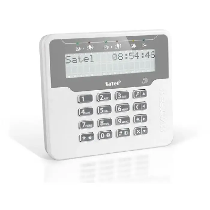 SATEL KEYPAD VERSA-LCDR-WH WITH RFID READER