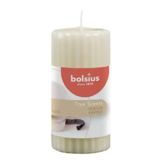 True Scents Cylinder Scented Candle Ø120x58mm Vanilla