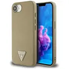 Guess Grained Triangle MagSafe vāks iPhone 16e - Brūns — Foto 1