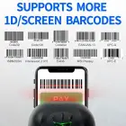 Qoltec barcode scanner | 1D | CCD matrix | USB | Black — Photo 6
