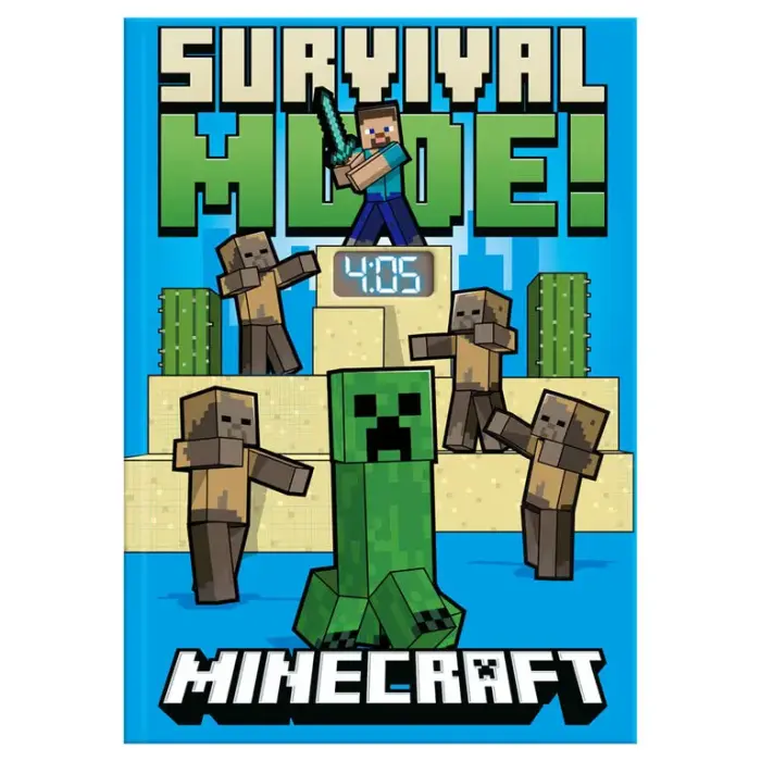 Minecraft блокнот с LED часами