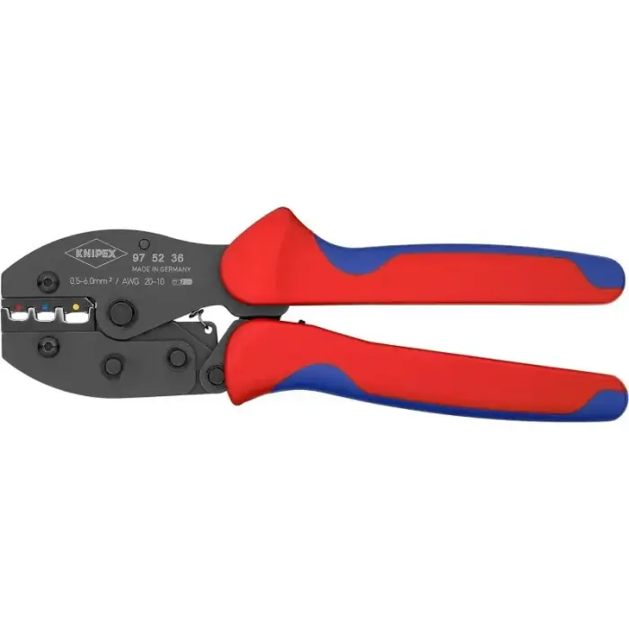 KNIPEX replės žiedinėms jungtims 0,5-6,0 mm²