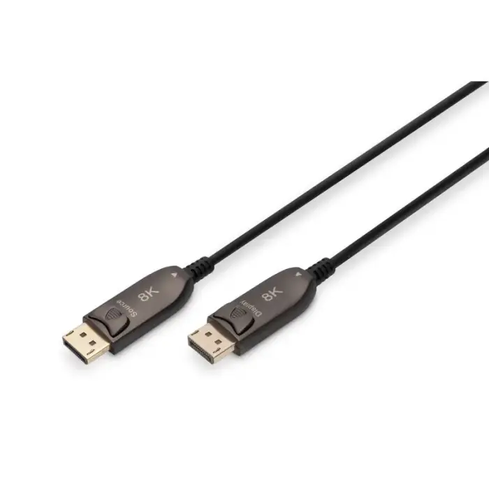 DisplayPort 1.4 Hybrid AOC 8K 60Hz UHD M/M Cable Black 10m