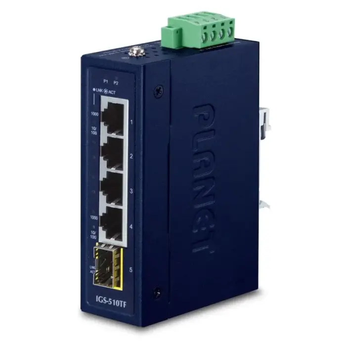 PLANET IGS-510TF komutatorius (4x 1GB BASE-T, 1x 1GB SFP)