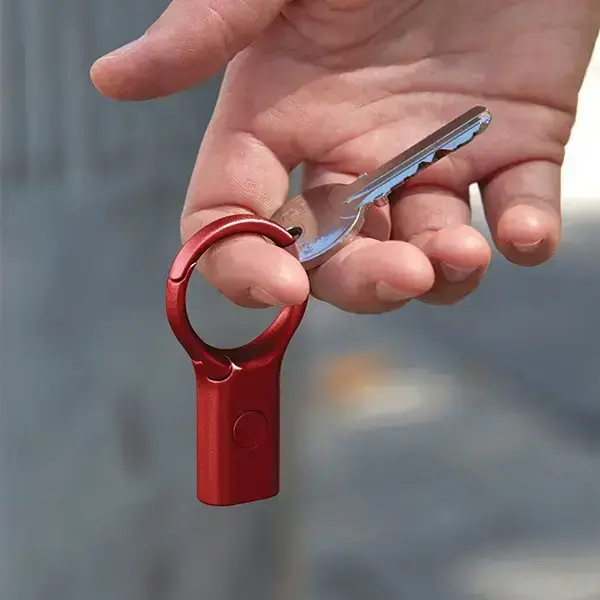 Lexon Nomaday Keychain with Flashlight dark red LL136DR Фото num