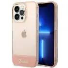 Guess Translucent Hardcase for iPhone 14 Pro Max - Pink — Photo 1