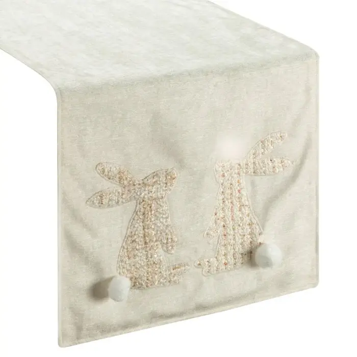 Eurofirany Easter Table Runner 40x140 Wiosna 8, Cream