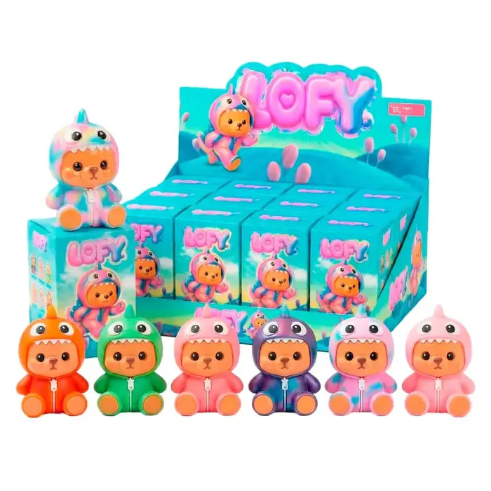 Lofy Bear asorti Blind Box Pārsteiguma PVC leļļu atslēgu piekariņš