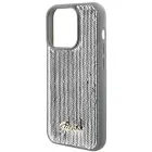 Guess Sequin Script Metal Case for iPhone 15 Pro - Silver — Photo 6