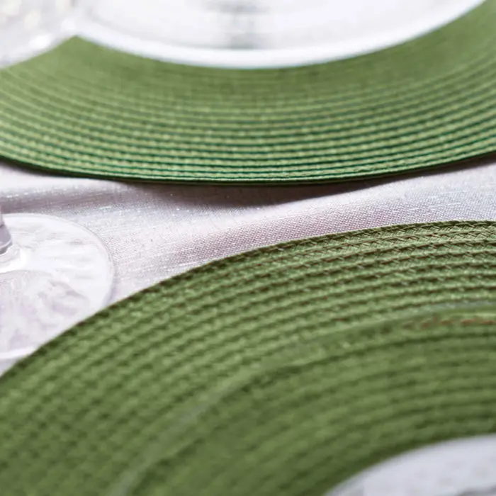 Table placemat Chef, diameter 38 cm, round, bottle green Photo