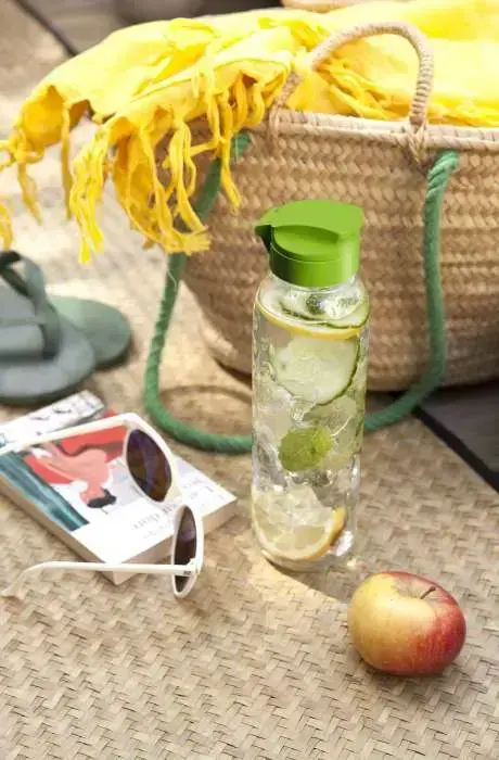 Pudele Dots Bottle 0,45L caurspīdīga/zaļa Foto 2