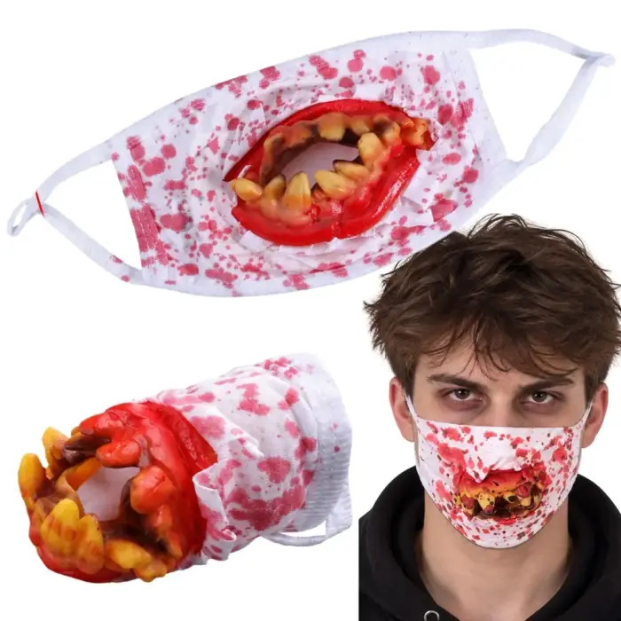 Bloody teeth mask halloween horror disguise halloween costume