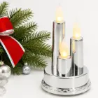 14CM LED CANDLE ON A ROUND BASE — Photo 1
