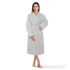 Wool bathrobe XS Gofer, grey — Photo 4