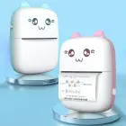 HURC9 Bluetooth Thermal Printer Mini Kitty with App - Pink Фото num