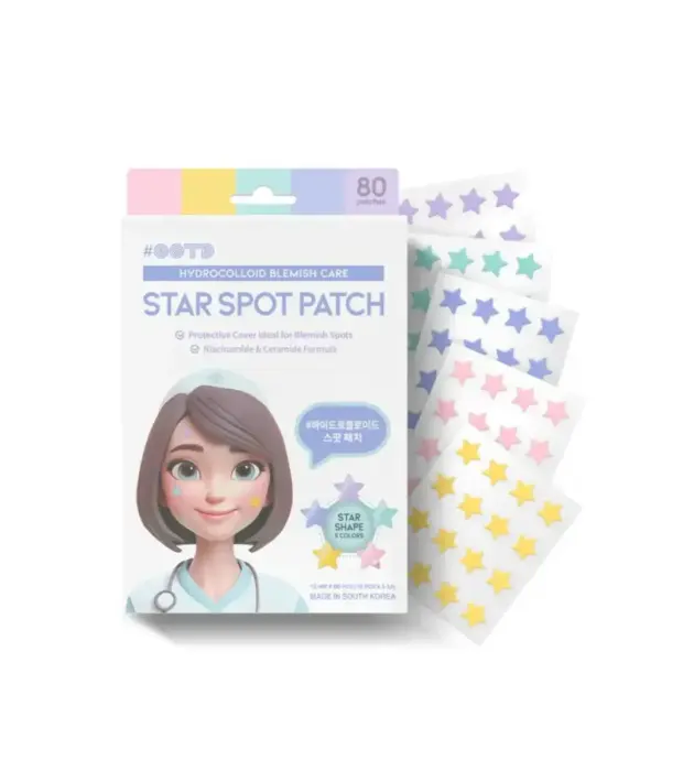 #OOTD, Star, Anti-Blemish, Local Treatment Patch, For Face, 80 pcs
