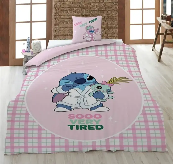 Disney Stitch polikokvilnas segas pārvalks gultai 90cm