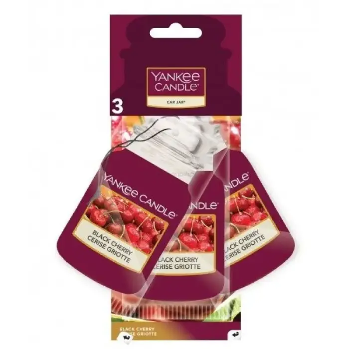 Автомобильный ароматизатор Yankee Candle Black Cherry, подвесной, бонусная упаковка